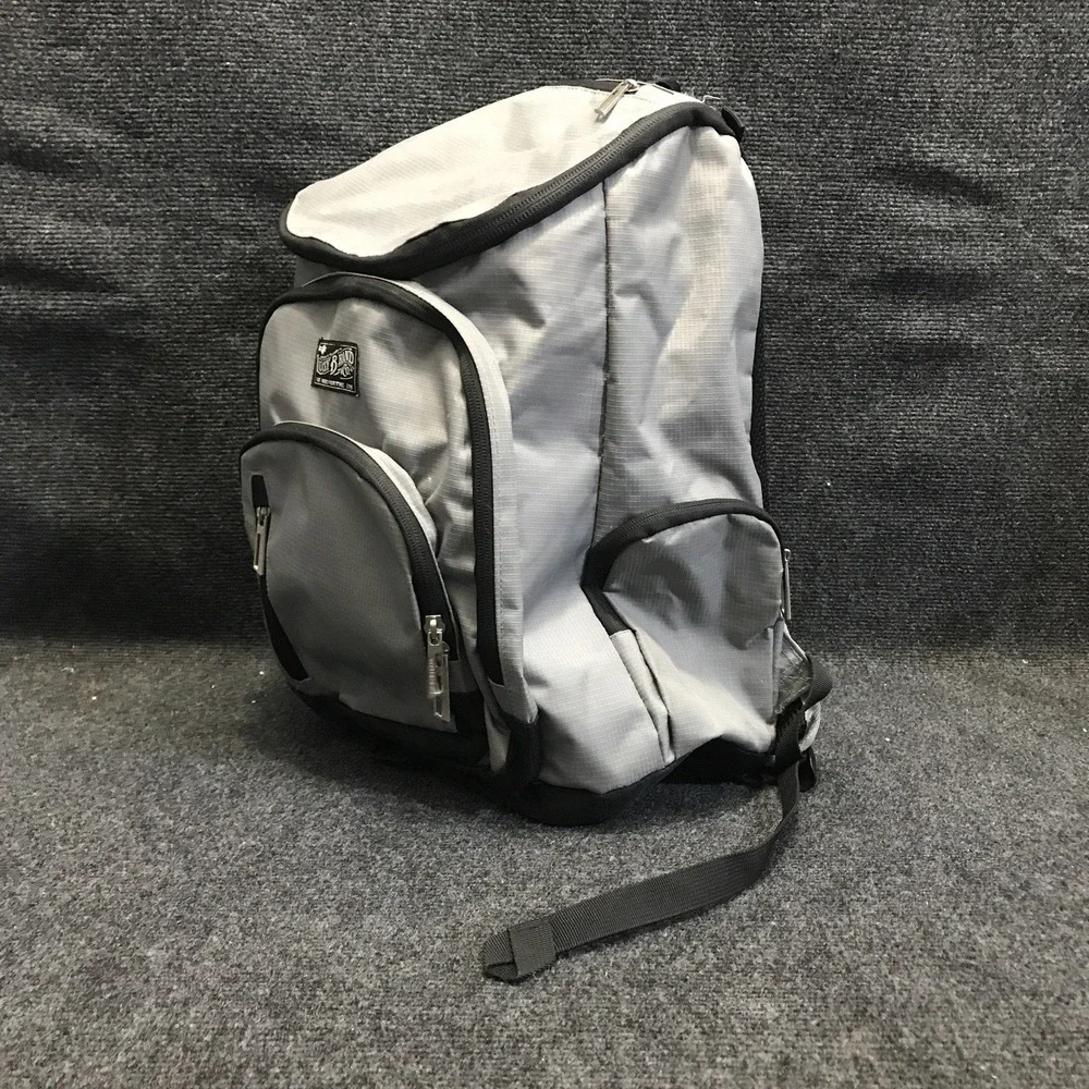 Lucky Brand & Co. Vintage Style Gray/Black Backpack Laptop Computer Bag Daypack